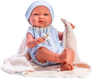 Asi baby doll Pablo 43cm - blue knit bodysuit doll child