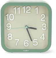 OttoSimon analogue alarm clock green - silent desk clock with large display-2