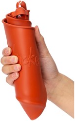 Scrunch toy bucket orange foldable durable beach fun