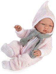 Asi baby doll Maria 43cm - pink winter jumpsuit - doll toy