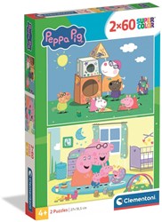 Clementoni Peppa Pig puzzle 2x60 pieces - kids puzzle Peppa Pig