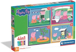 Clementoni Peppa Pig puzzle 4-in-1 kids jigsaw cardboard