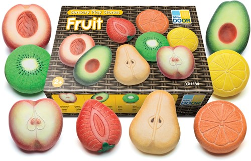Yellow Door sensory play stones fruit - educational outdoor toy-3