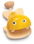 PlanToys Wooden Toys Fish Castanet-Yellow
