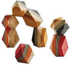 PlanToys Wooden Toys Geo Stacking Rock