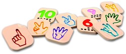 PlanToys Wooden Toys Hand Sign Numbers 1-10