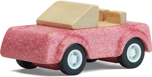 PlanToys Wooden Toys Pink Sports Car