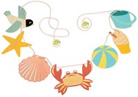 Tender Leaf wooden garland summer coast - colorful kids room decoration