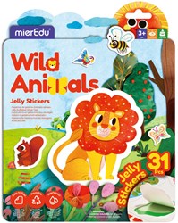Mieredu wild animals sticker set - creative jelly stickers toy