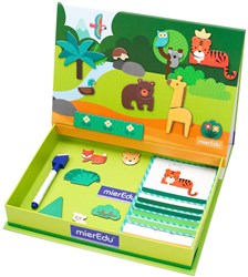 Mieredu magnetic book animal world educational toy for kids
