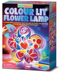 4M colour lamp flower creative craft kit for kids room decoration