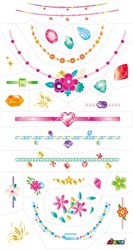 Avenir tattoo stickers toy - jewellery and gem tattoos for kids