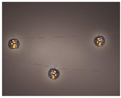Lumineo LED solar garden lights - 175cm - warm white flame effect