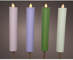 HH - Lumineo solar garden torch plastic 90cm warm white light