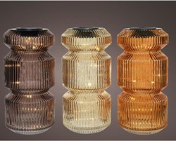 Lumineo LED solar table lamp - atmospheric outdoor lighting glass