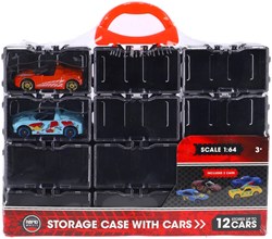 Rapid Wheels toy storage box with 2 diecast cars multicolor
