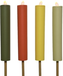 Lumineo solar torch plastic outdoor lighting 90cm mood light