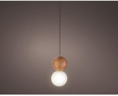 Lumineo solar lamp hanging garden LED amber 20cm outdoor