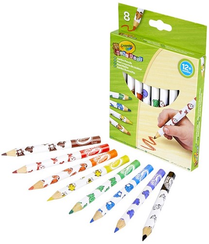 Crayola colored pencils - Mini Kids thick colored pencils 8 pieces