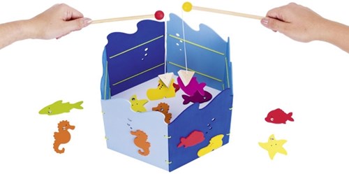 Goki Magnetic Fishing Game wooden toy fishing game 19 pieces-2