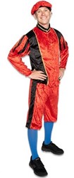 Pietenpak Volwassenen rood/zwart maat M