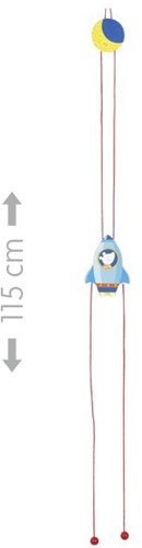 Goki climbing rocket wooden toy rocket 115 cm for children-2