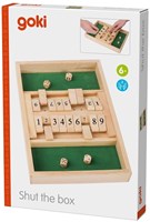 Goki Shut the Box wooden dice game educational kids game-2