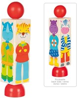 Goki wooden animal puzzle - educational toy for children-2