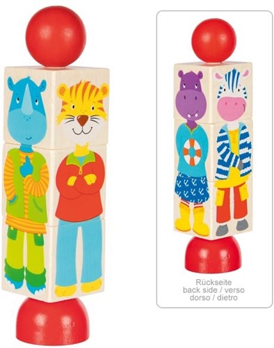 Goki wooden animal puzzle - educational toy for children-2