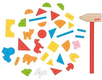 Goki wooden hammer and nail game - educational toy for children-2