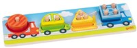 Goki sorting game vehicles - educational cardboard toy for kids-2