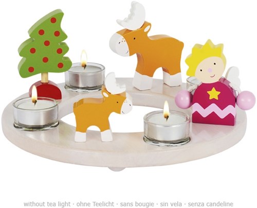 Goki candle holder - decorative ring for Easter and Christmas-2