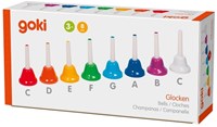 Goki Bell Set musical instrument - set of 8 colorful bells-2
