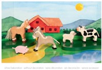 Holztiger farm animals wooden toy handcrafted set-2