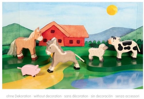 Holztiger farm animals wooden toy handcrafted set-2