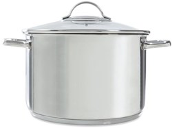 BK soup pot Essentials stainless steel 24 cm - large cooking pot with glass lid