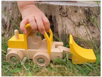 Goki wooden toy wheel loader for kids - durable and safe-3