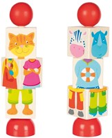 Goki wooden animal puzzle - educational toy for children-3