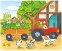 Goki wooden block puzzle farm seasons - educational toy 12 pieces-3