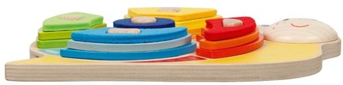 Goki sorting game - colors and shapes snail educational toy-3