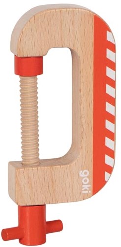 Goki wooden screw clamp toy tool multicolor-2