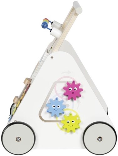 Goki wooden walker Kiddycruiser - toddler push toy-3