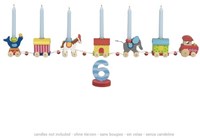 Goki birthday train circus - colourful wooden train for parties-3