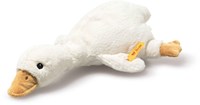 Steiff plush Gilda goose rattle 21 cm white baby toy