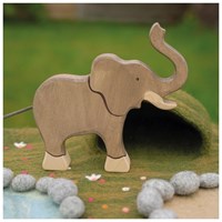 Holztiger wooden elephant play figure - handmade sustainable toy-3