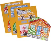 Petit Collage mosaic sticker set vehicles - creative sticker kit-3