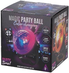 Party Time magic party ball - Disco effect with remote control, light show