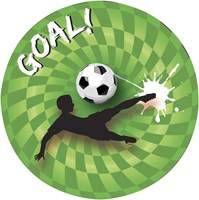 Haza football party plates cardboard 8 pieces - kids football party