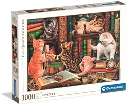 Clementoni puzzle 1000 pieces Curious Whiskers cat puzzle