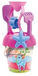 Adriatic Magic Unicorn bucket set beach toy 5-piece sand mill
